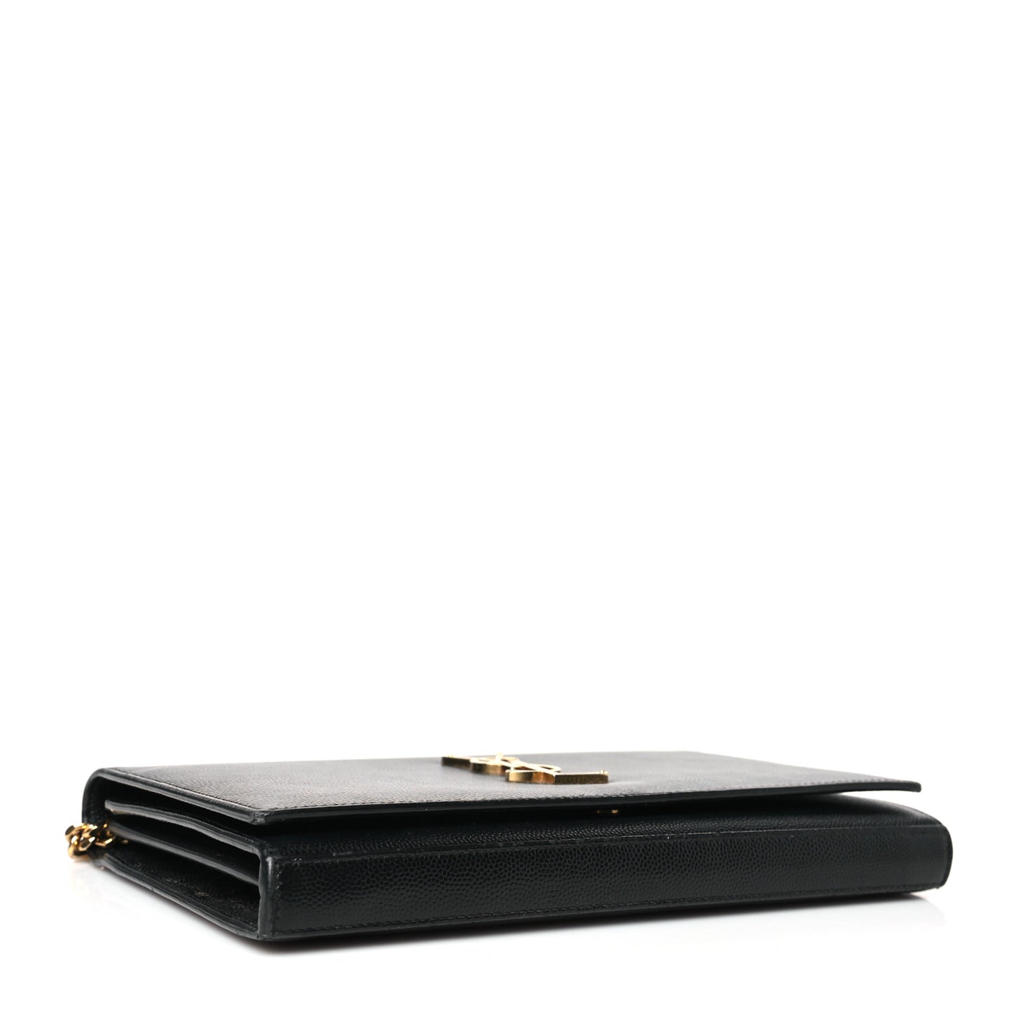 Grain De Poudre Monogram Chain Wallet Black
