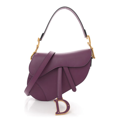 Christian Dior Calfskin Saddle Bag Purple 1 of 12