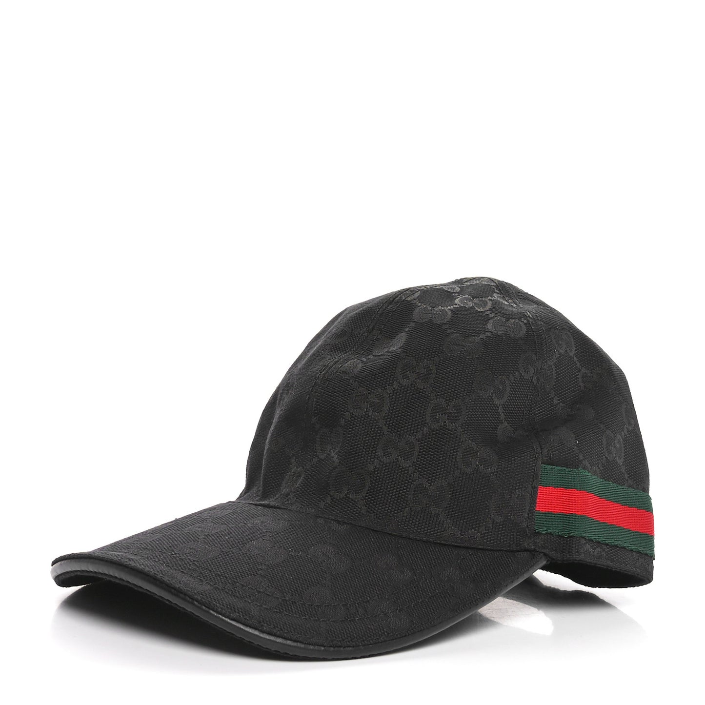 Monogram Web Baseball Hat M Black