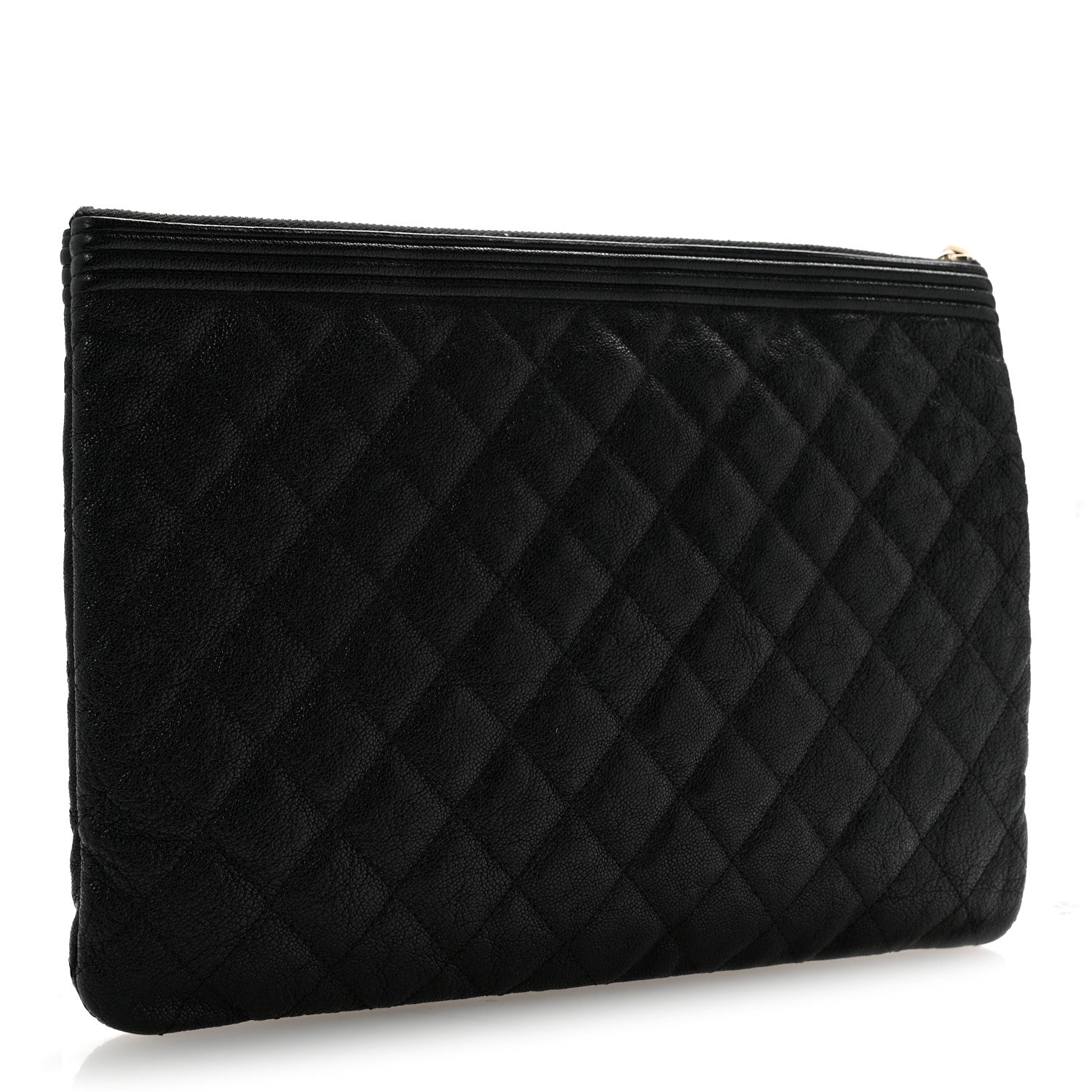 Chanel Caviar Quilted Medium Boy Cosmetic Case Black 3 of 11