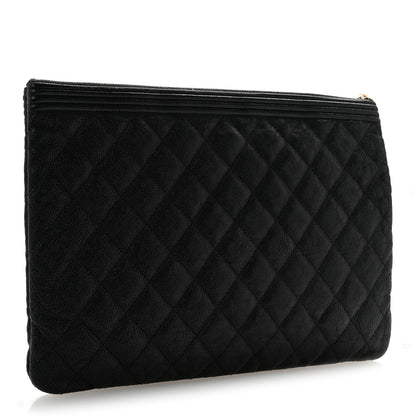 Chanel Caviar Quilted Medium Boy Cosmetic Case Black 3 of 11