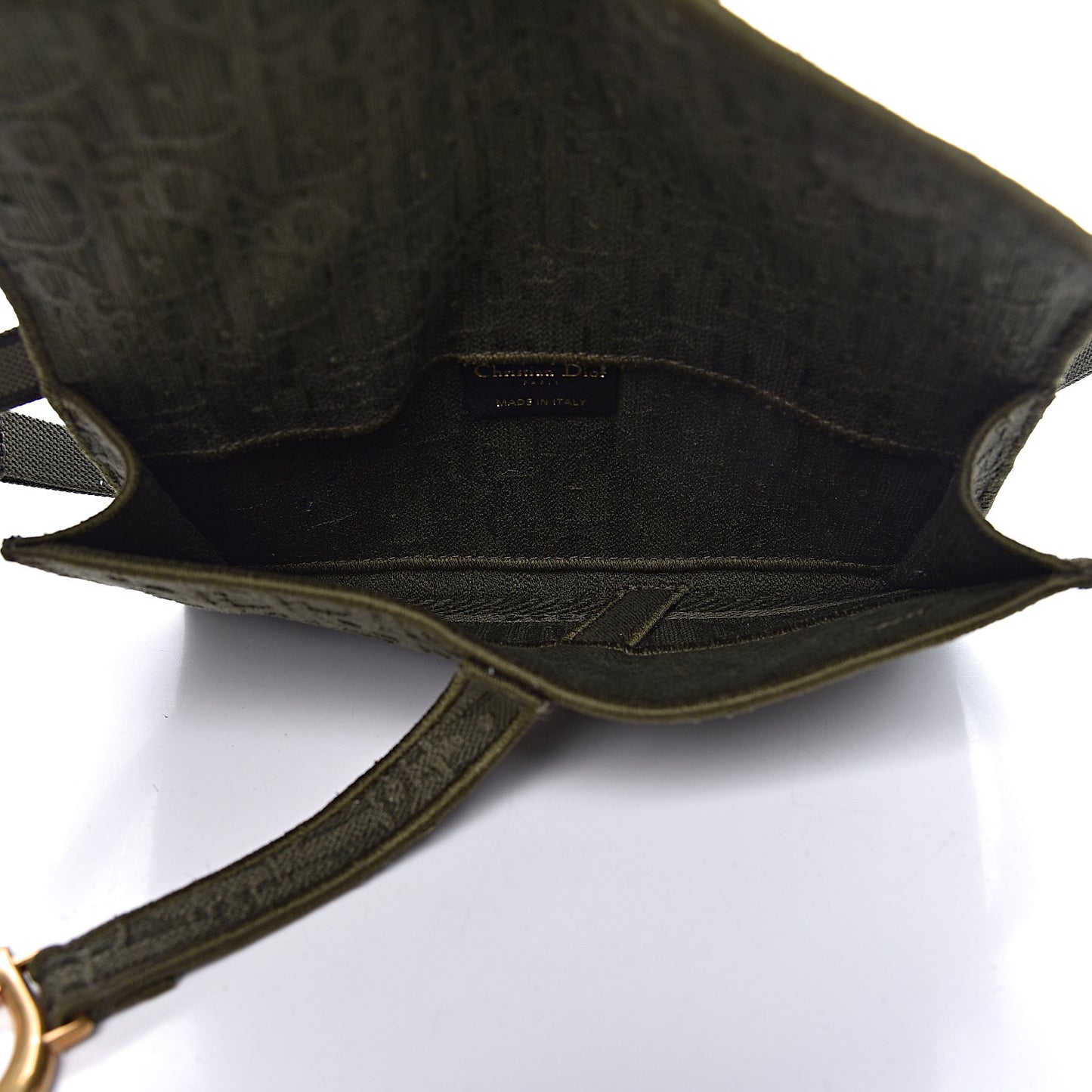 Oblique Saddle Belt Bag Green