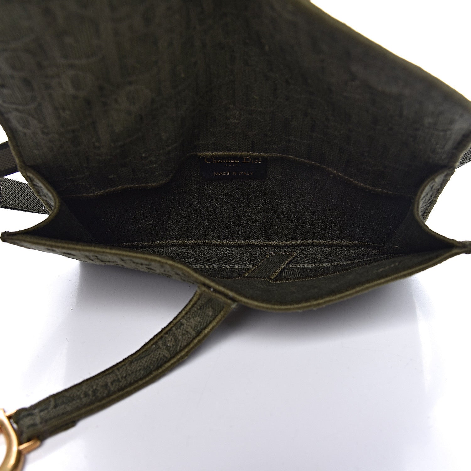 Christian Dior Oblique Saddle Belt Bag Green 5 of 10