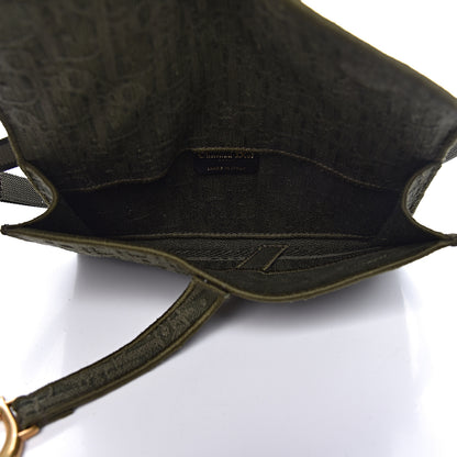 Christian Dior Oblique Saddle Belt Bag Green 5 of 10