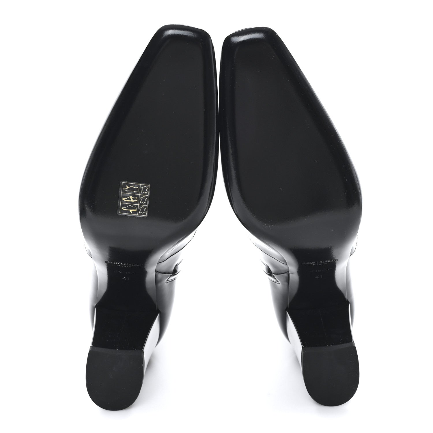Saint Laurent Vitello Marilyn Betty 70 Ankle Zip Boots 41 Black 6 of 10