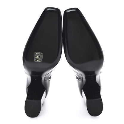 Saint Laurent Vitello Marilyn Betty 70 Ankle Zip Boots 41 Black 6 of 10