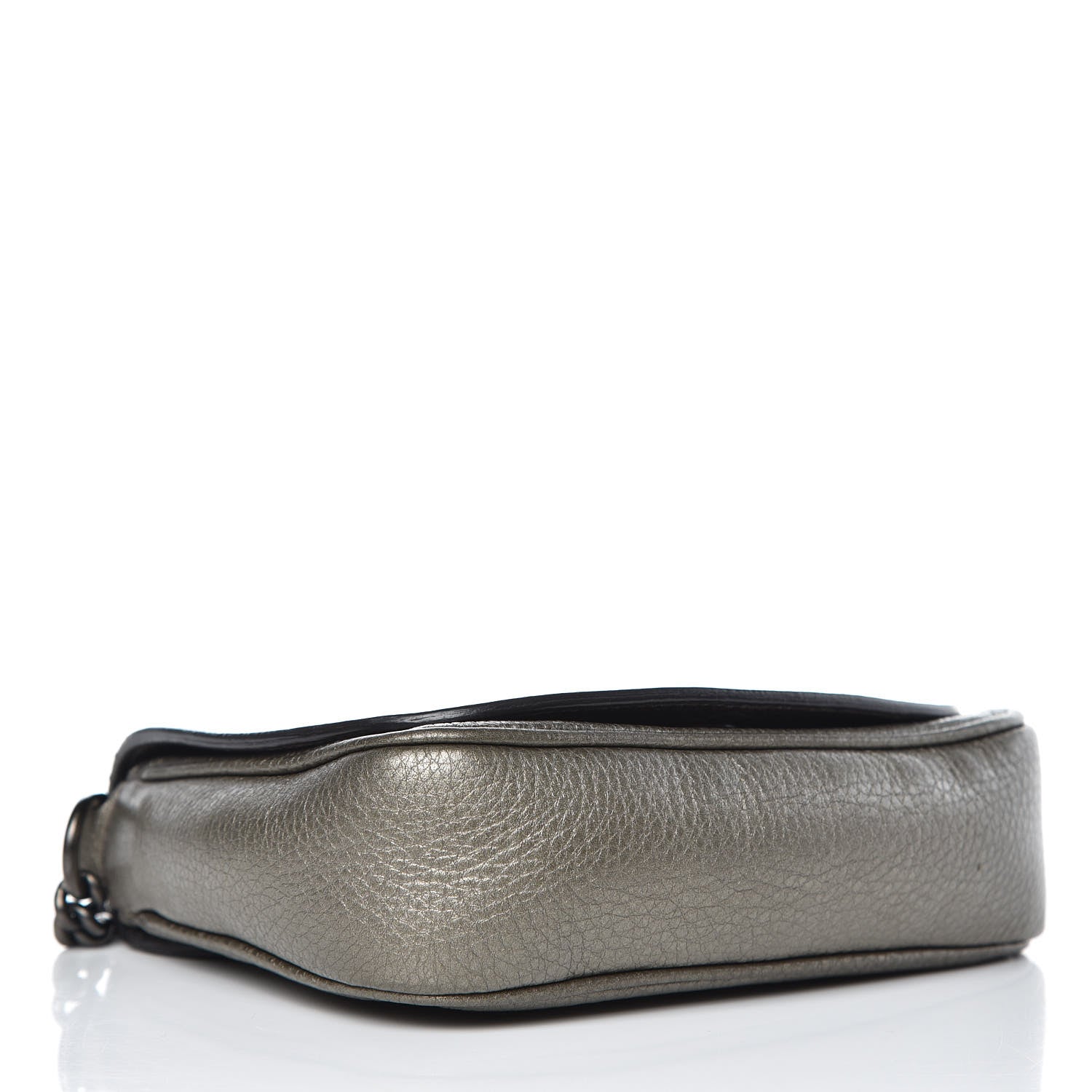 Gucci Metallic Pebbled Calfskin Small Soho Flap Crossbody Sasso 4 of 11