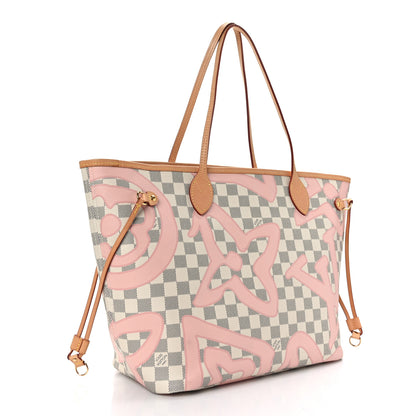 Louis Vuitton Damier Azur Tahitienne Neverfull MM 4 of 9
