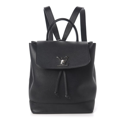 Louis Vuitton Calfskin Lockme Backpack Black 1 of 8