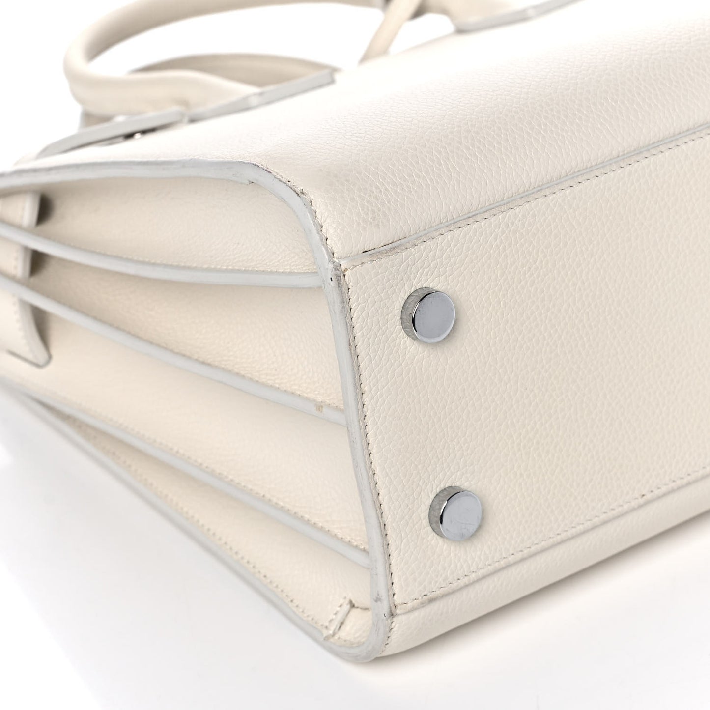 Grained Calfskin Baby Sac De Jour Crema Soft