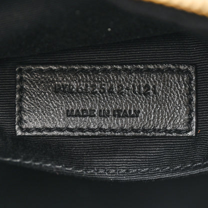 Saint Laurent Raffia Canvas Monogram Lou Camera Bag Beige Black 7 of 11