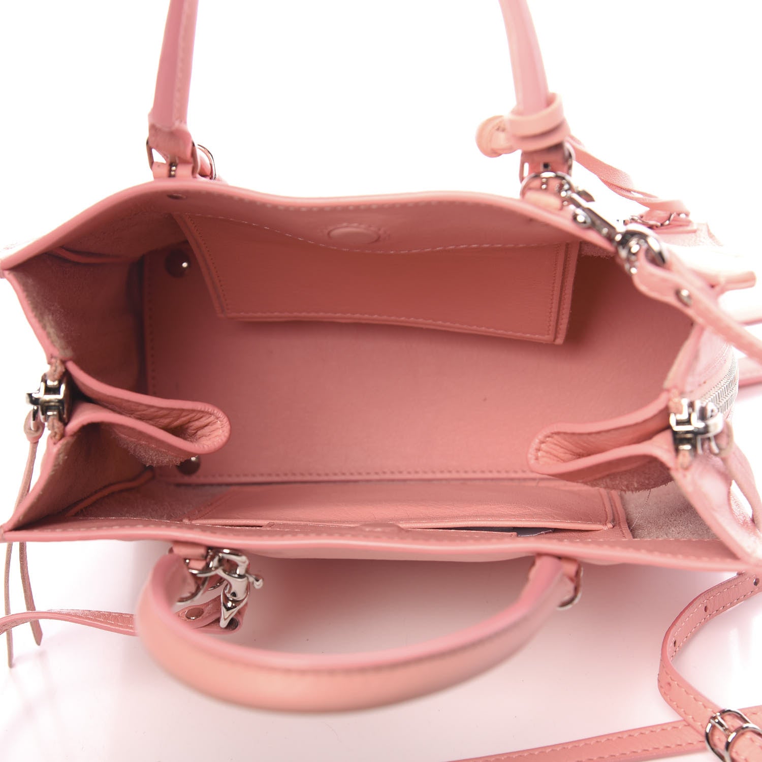Balenciaga Veau Papier A4 Zip Around Tote Rose Vieux Rose 5 of 13