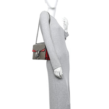 Gucci GG Supreme Monogram Small Dionysus Shoulder Bag Red 2 of 14