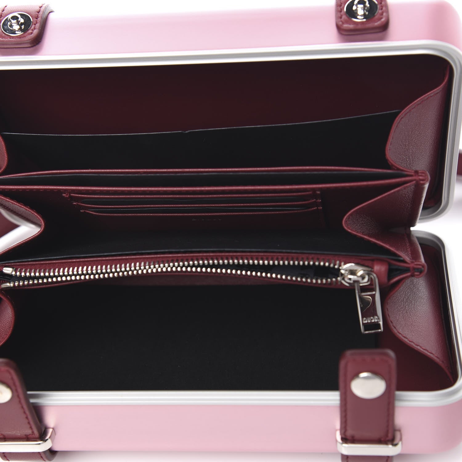 Christian Dior X RIMOWA Aluminum Personal Clutch On Strap Rose 4 of 9
