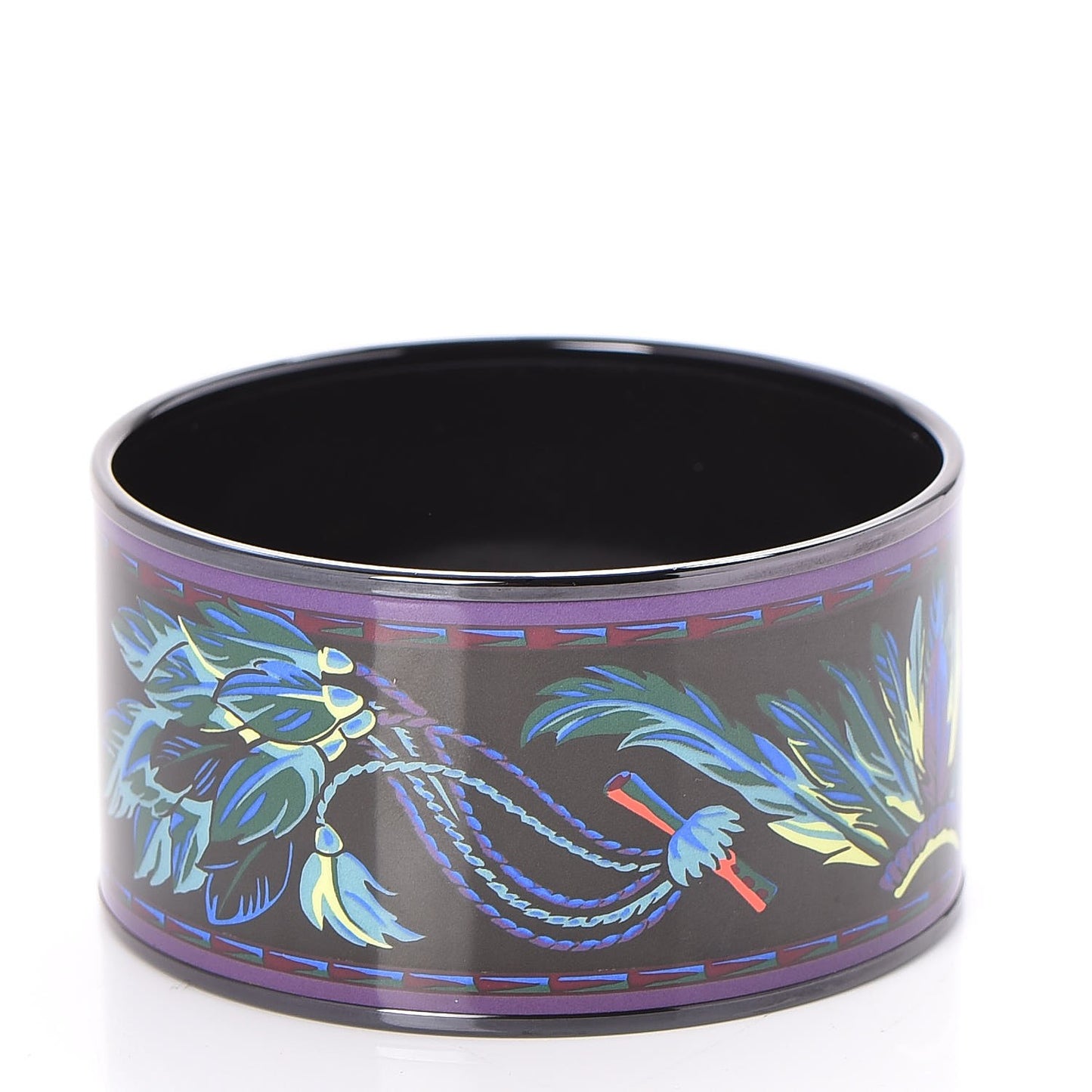 Enamel Printed Brazil Extra Wide Bracelet 65