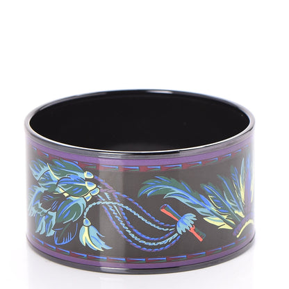 Hermes Enamel Printed Brazil Extra Wide Bracelet 65 4 of 7