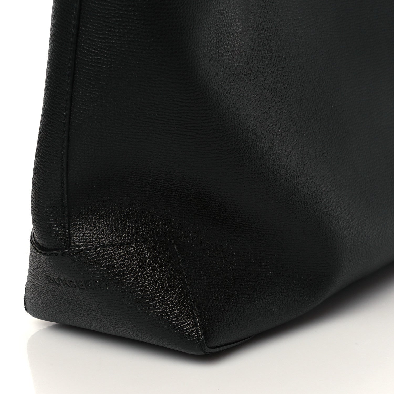 Burberry Calfskin TB Motif Embossed Medium Tote Black 10 of 10