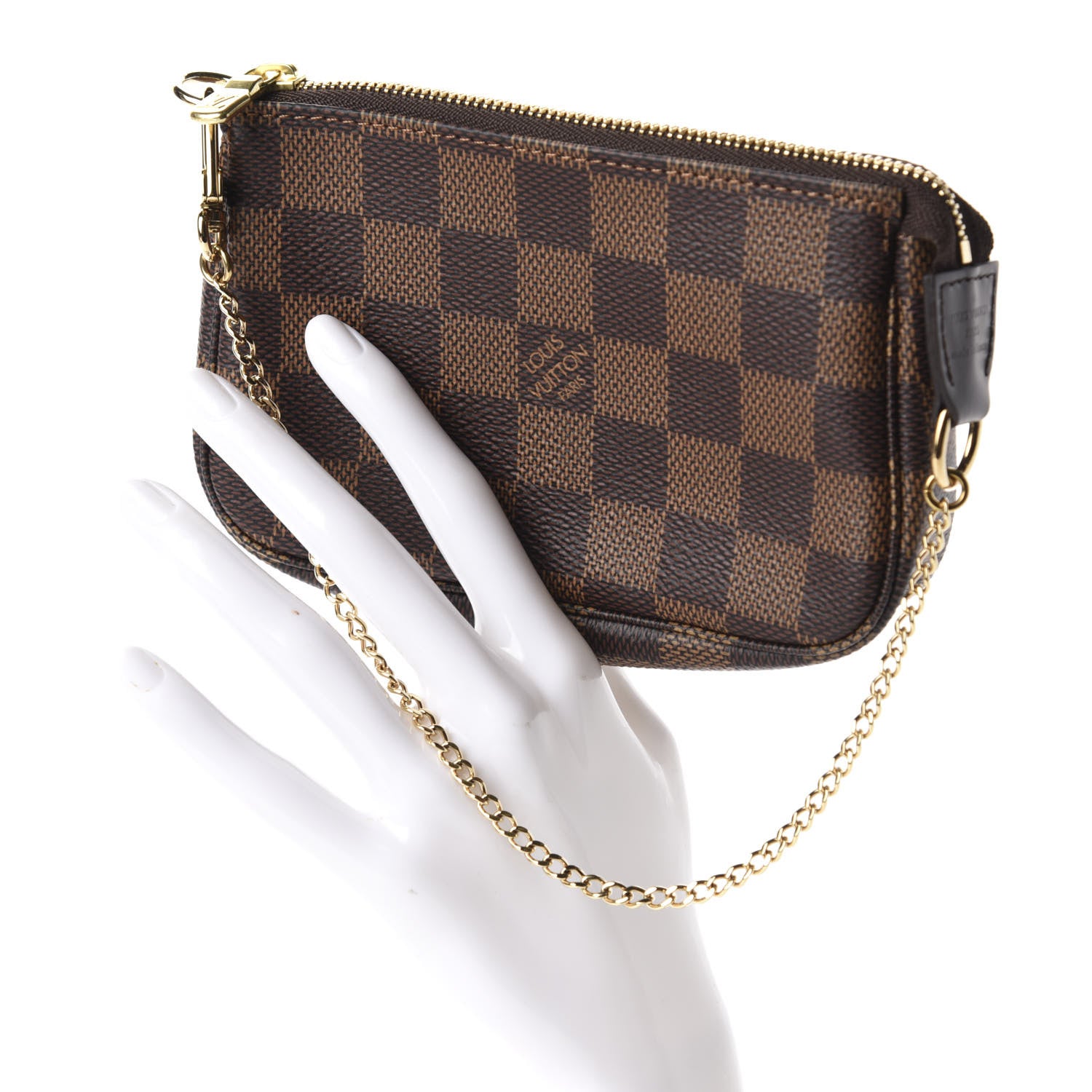 Louis Vuitton Damier Ebene Mini Pochette Accessories 2 of 8