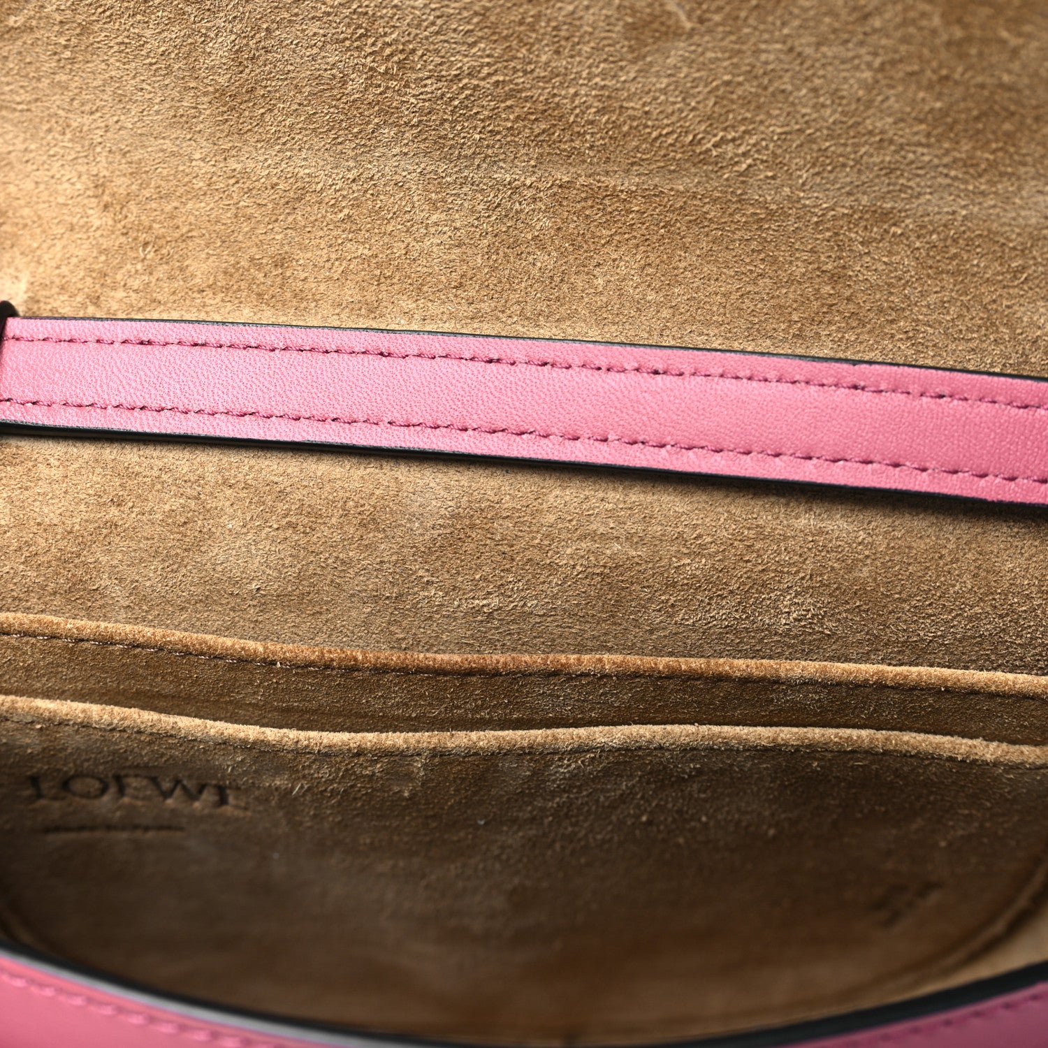 Loewe Calfskin Jacquard Mini Gate Dual Bag Plumrose 12 of 12