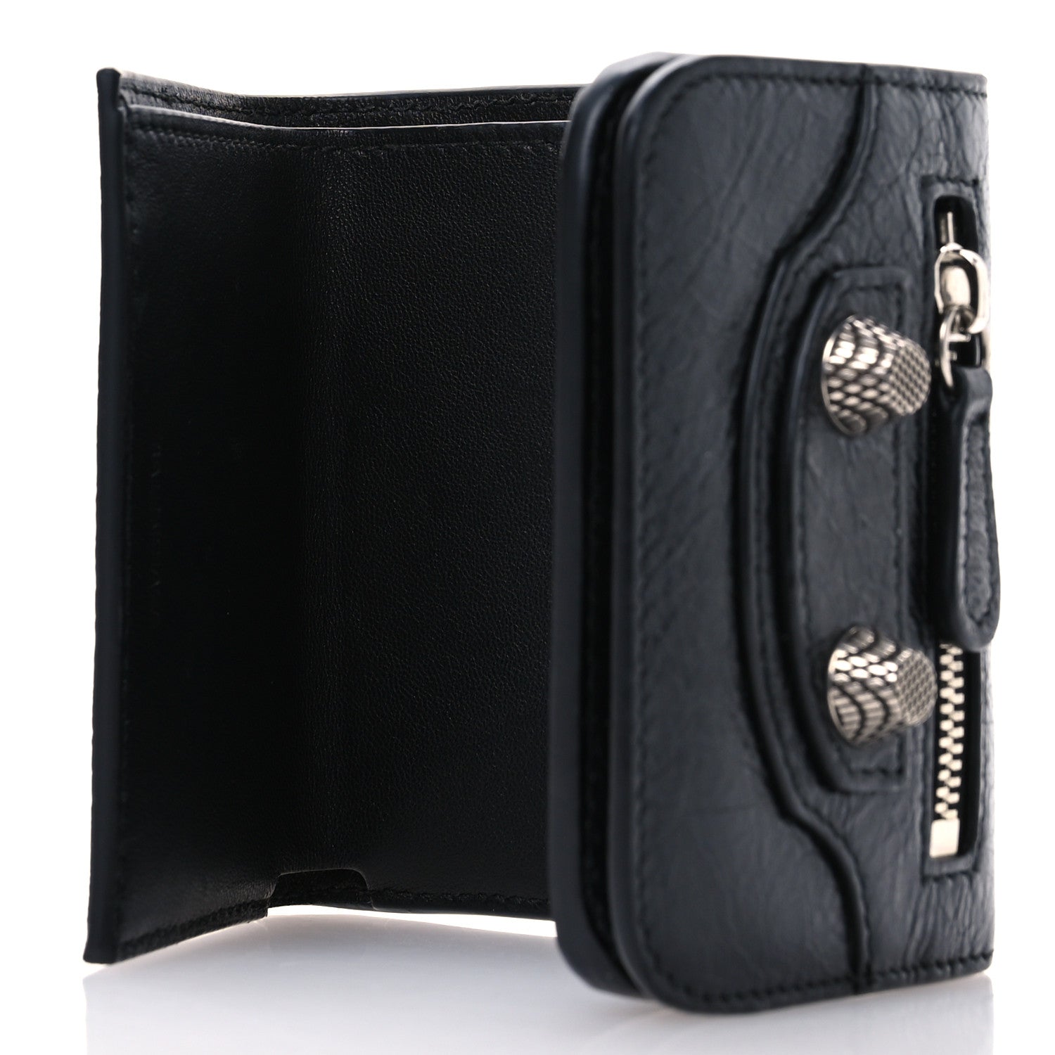 Balenciaga Agneau Arena Le Cagole Mini Wallet Black 5 of 8