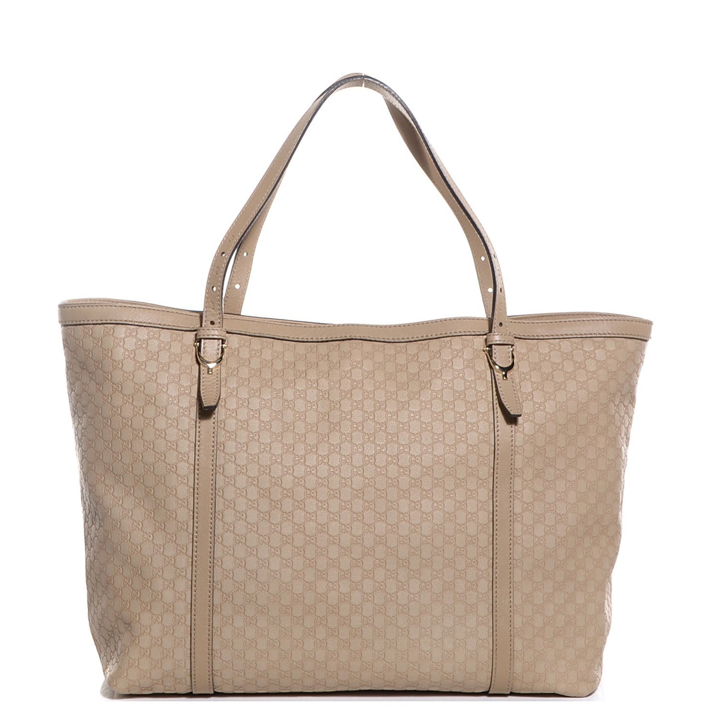Microguccissima Medium Nice Tote Beige