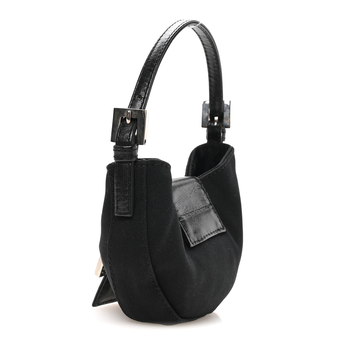 Neoprene Mini Half Moon Baguette  Black