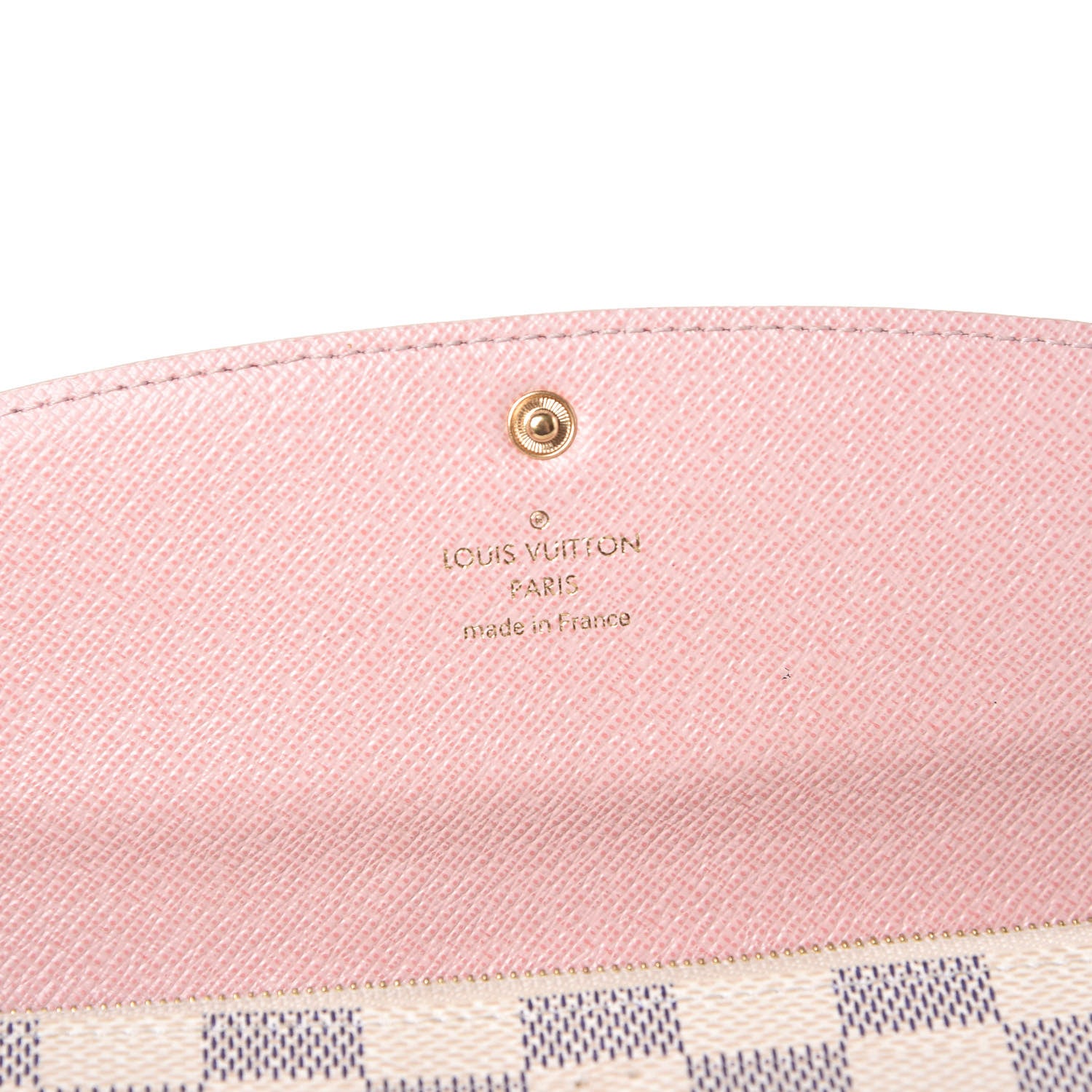 Louis Vuitton Damier Azur Emilie Wallet Rose Ballerine 6 of 8