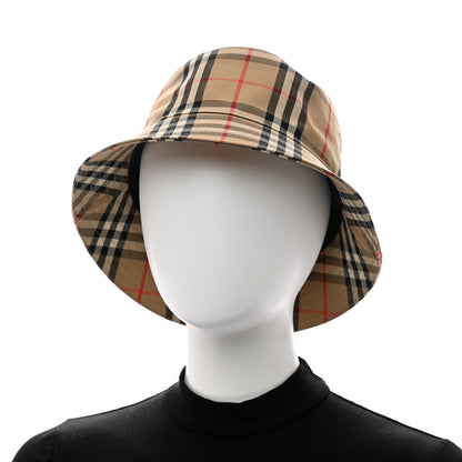 Burberry Technical Cotton Vintage Check Bucket Hat XL Archive Beige 2 of 11