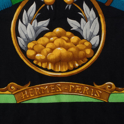 Hermes Silk Cashmere Daimyo Princes du Soleil Levant Shawl 140 GM 5 of 5