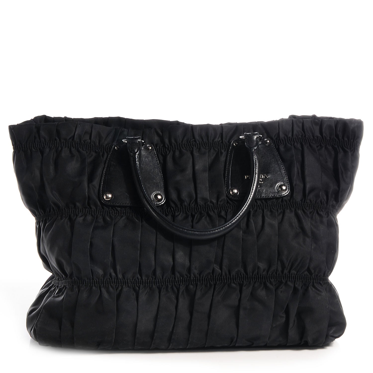 Prada Tessuto Nylon Gaufre Tote Nero Black 1 of 12