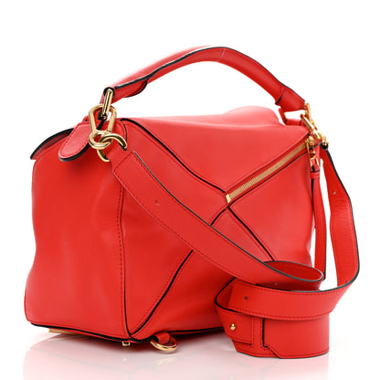 Loewe Calfskin Medium Puzzle Bag Scarlet 3 of 12