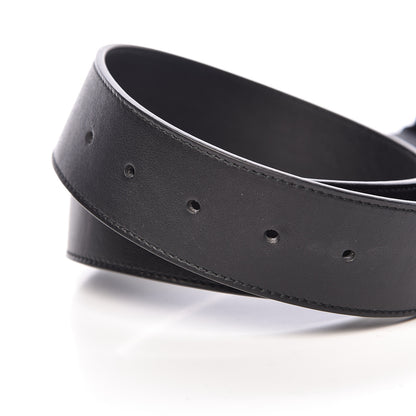 Gucci Moon Calfskin Pearl Double G 40mm Belt 80 32 Black Cream 4 of 6