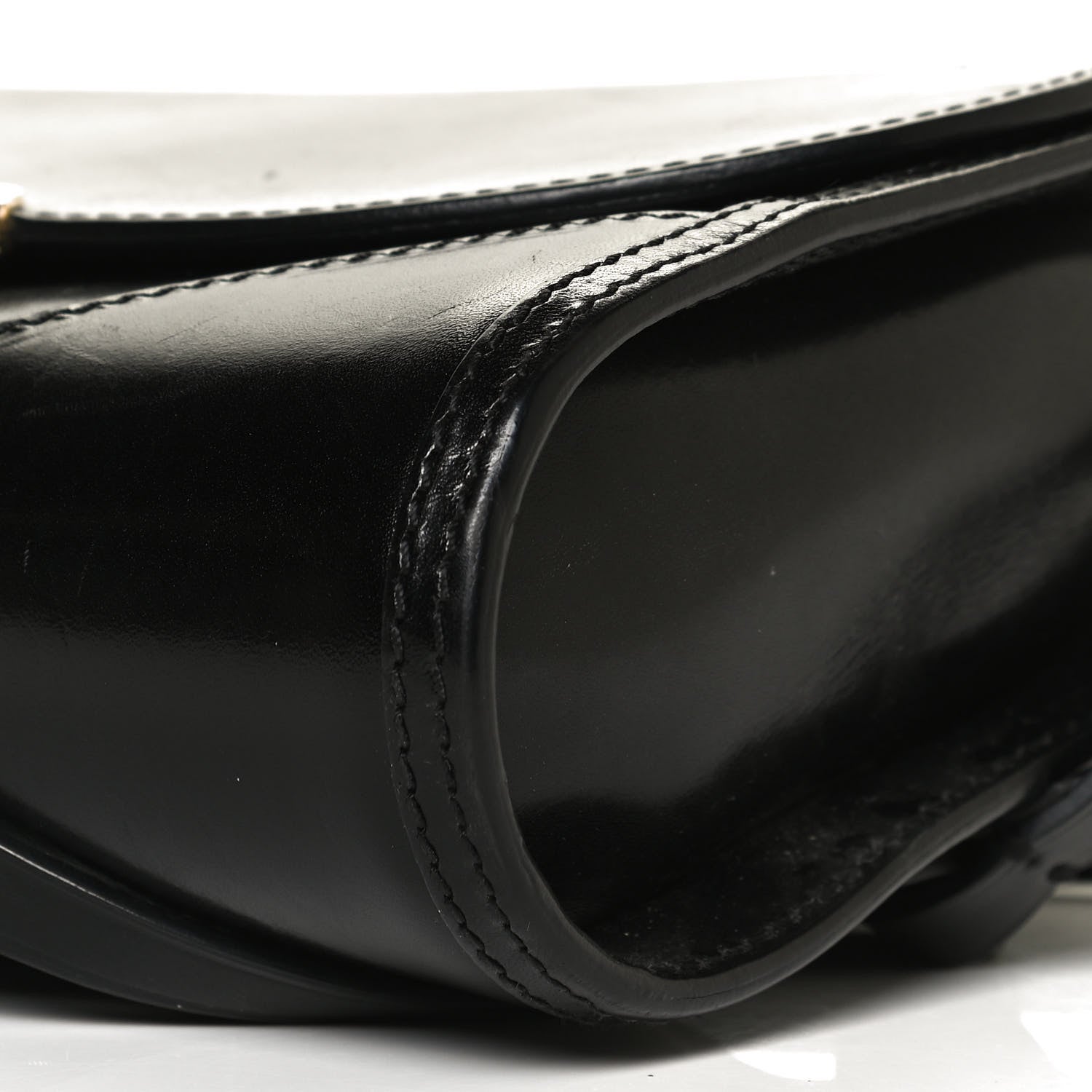 Burberry Polished Bridle Leather Small Abbott Crossbody Black 10 of 10