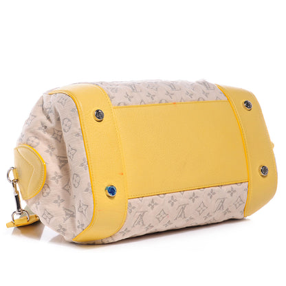 Louis Vuitton Monogram Denim Speedy Round Yellow 4 of 7