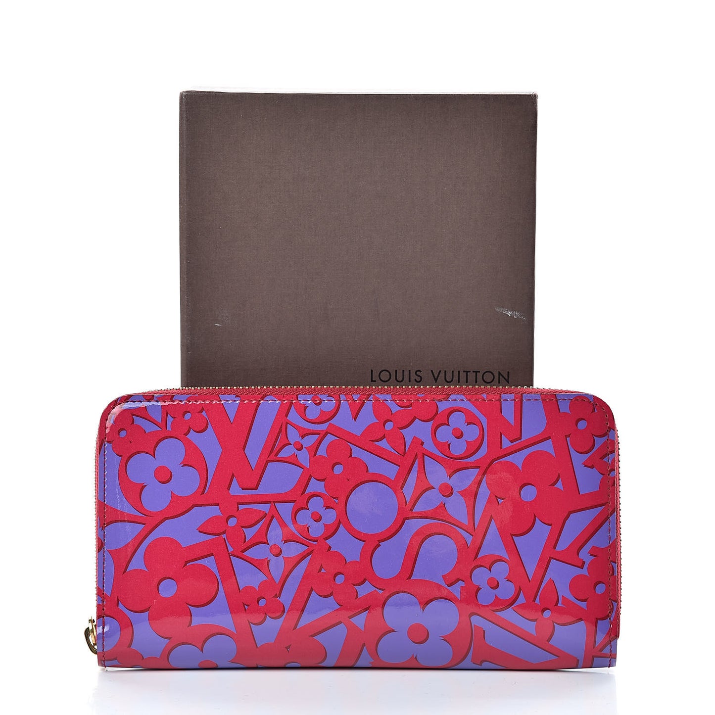 Patent Sweet Monogram Zippy Wallet Rose Indien