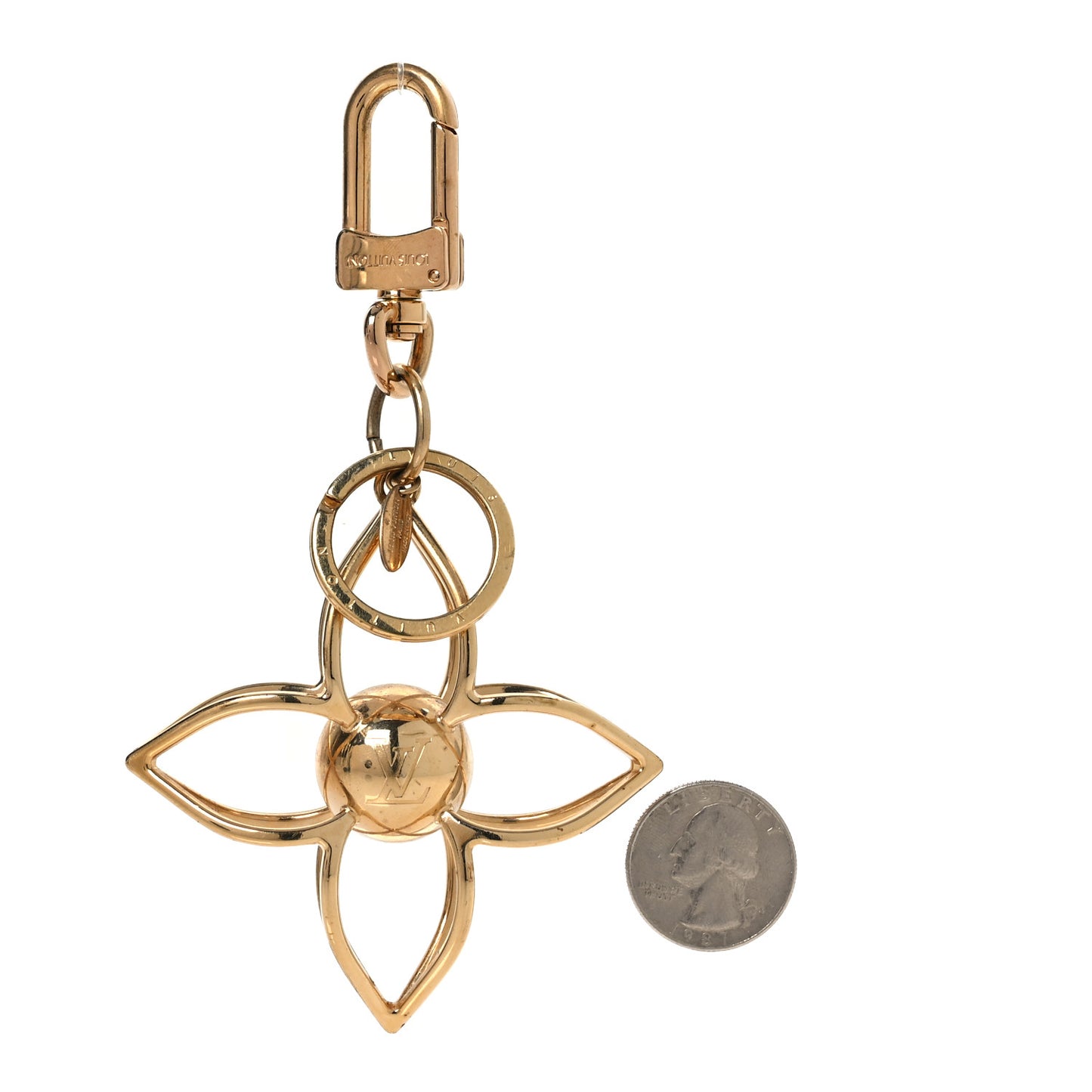Sphere Bag Charm Gold