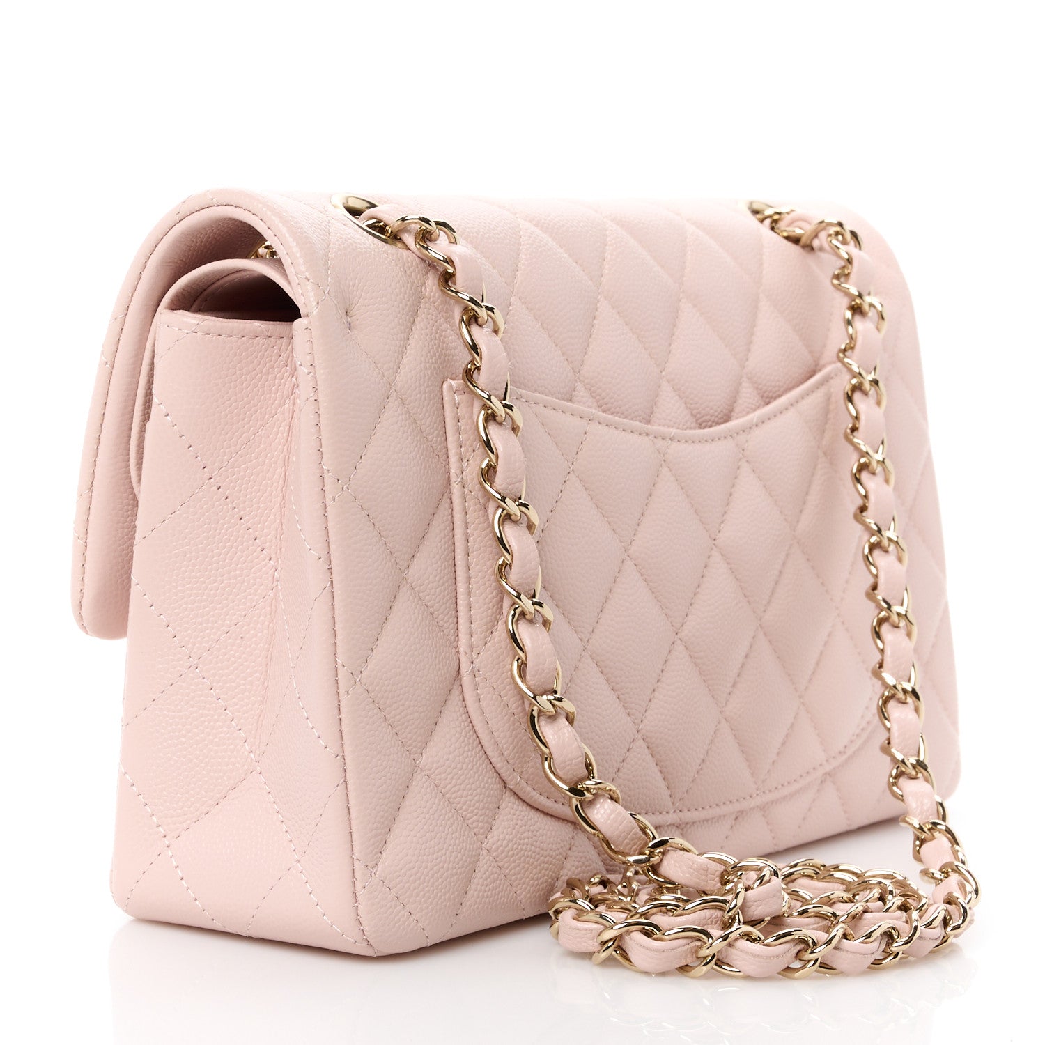 Chanel Caviar Quilted Small Double Flap Light Pink 3 of 11