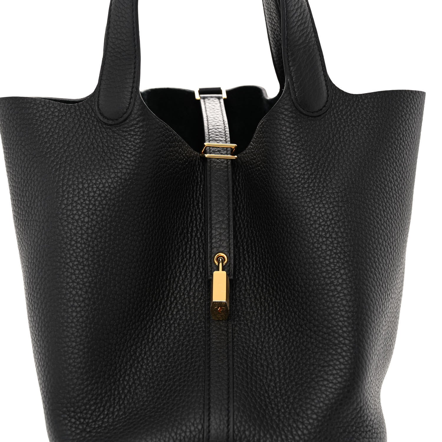 Hermes Taurillon Clemence Picotin Lock 22 MM Black 8 of 10