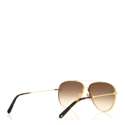 Louis Vuitton Metal Clockwise Sunglasses Z1020W Gold 4 of 7