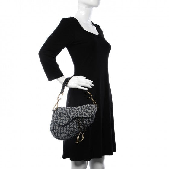 Monogram Saddle Bag Blue