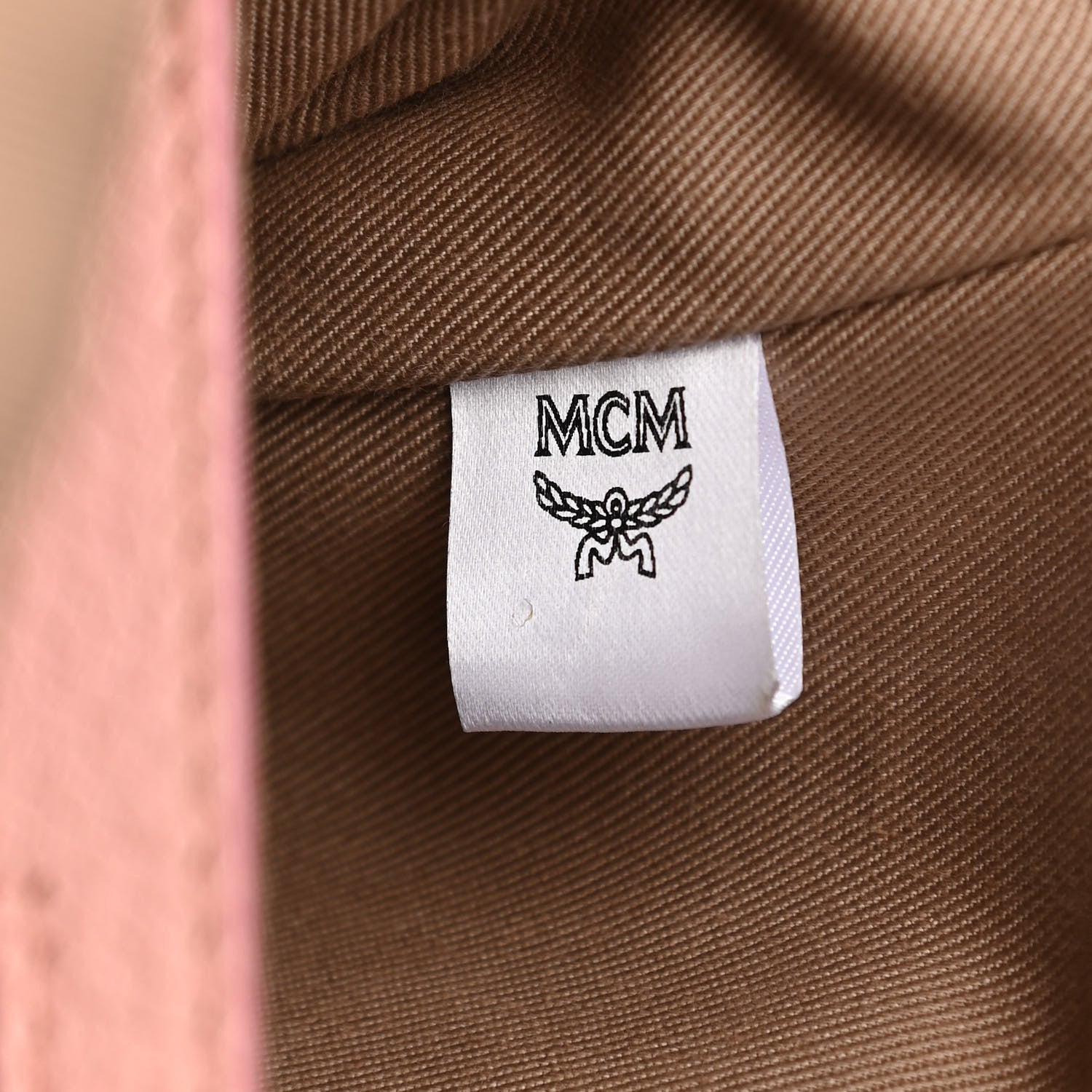 MCM Calfskin Ottomar Monogram Small Backpack Pink 7 of 15