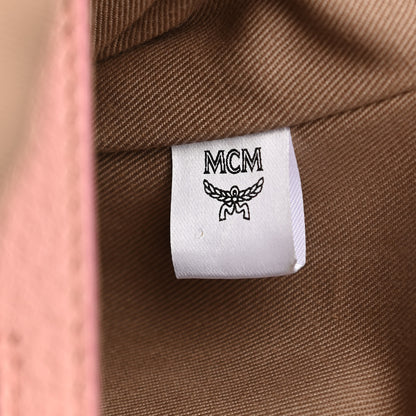 MCM Calfskin Ottomar Monogram Small Backpack Pink 7 of 15