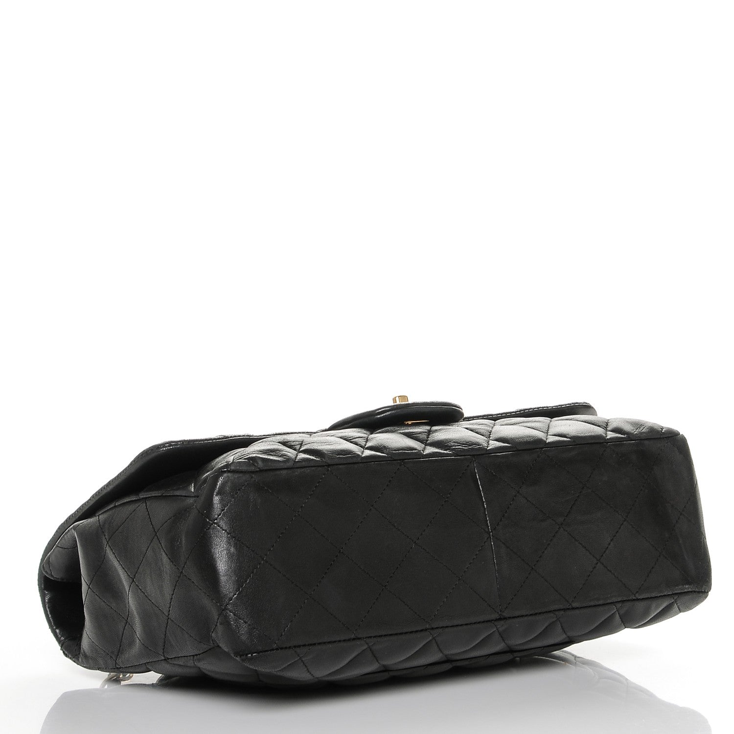 Chanel Lambskin Quilted Jumbo Single Flap Black 4 of 8