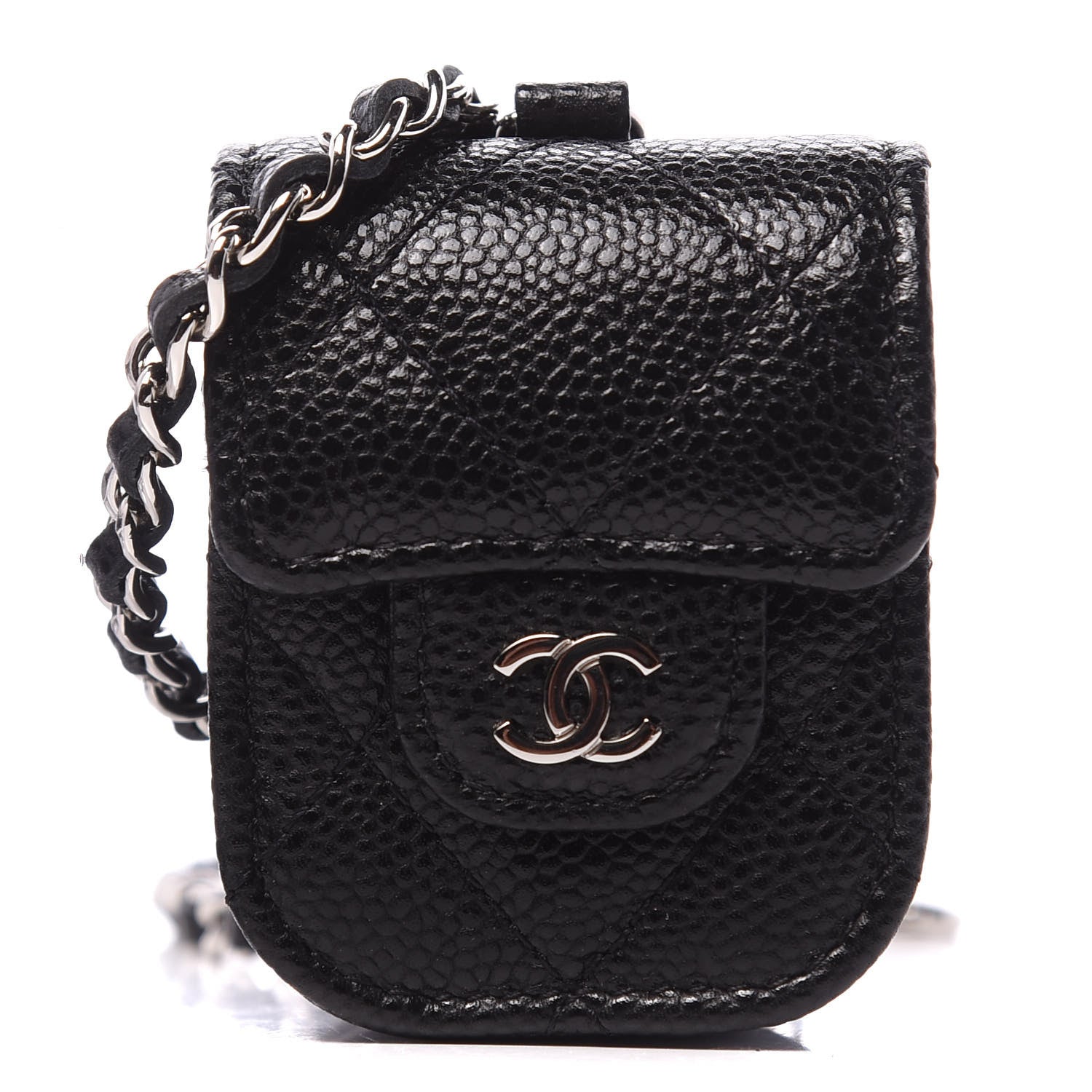 Chanel Caviar Quilted Airpods Case Black 1 of 8