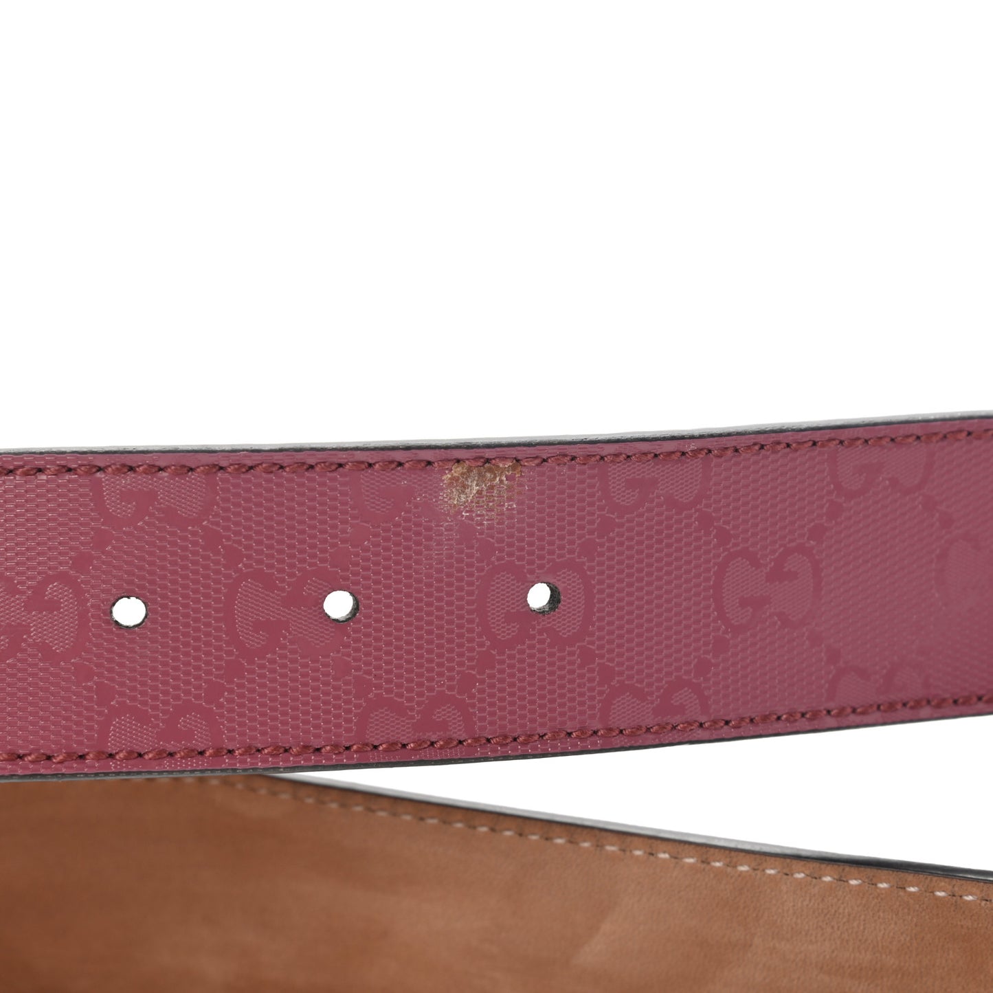 Imprime Monogram Interlocking G Belt 85 34 Pink