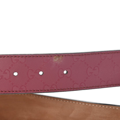 Gucci Imprime Monogram Interlocking G Belt 85 34 Pink 6 of 10