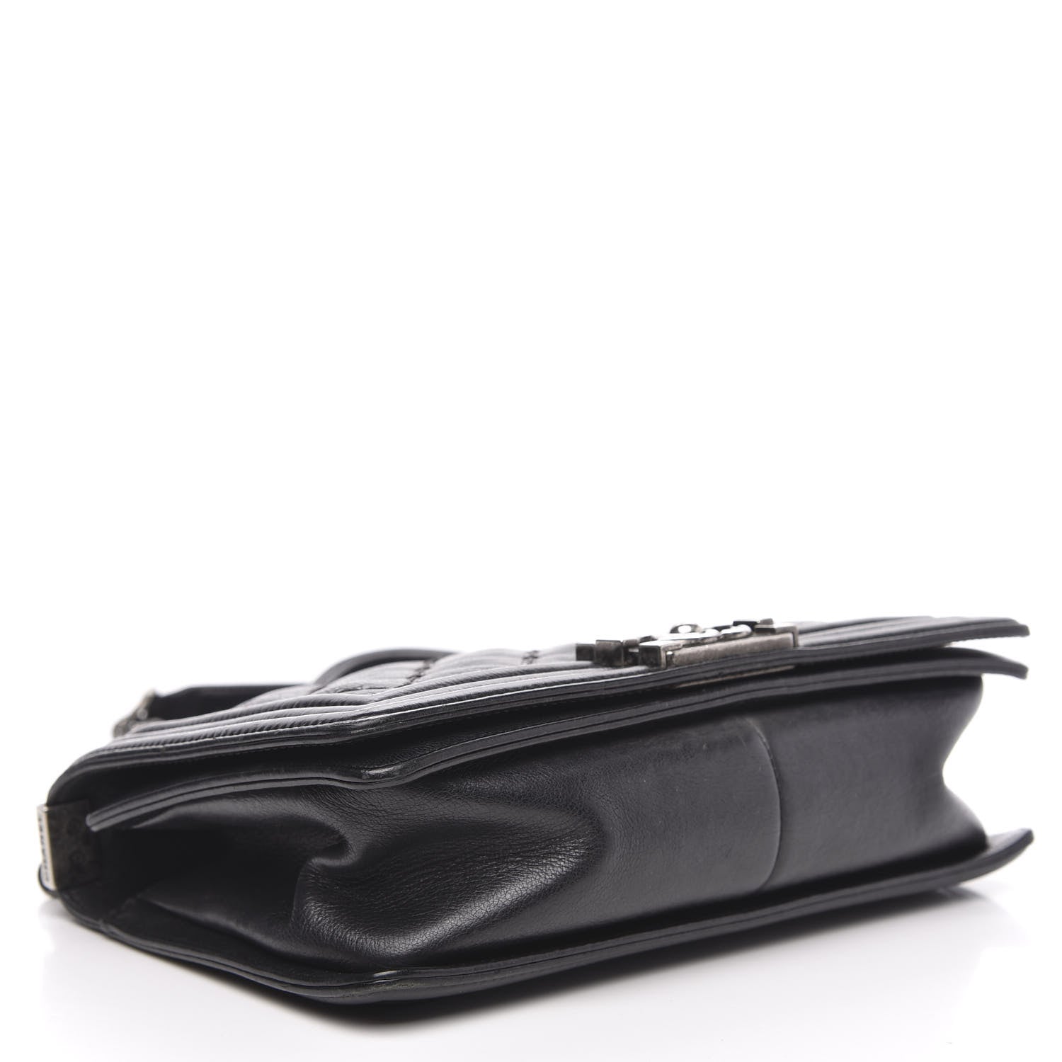 Chanel Calfskin Double Stitch Medium Boy Flap Black 4 of 16