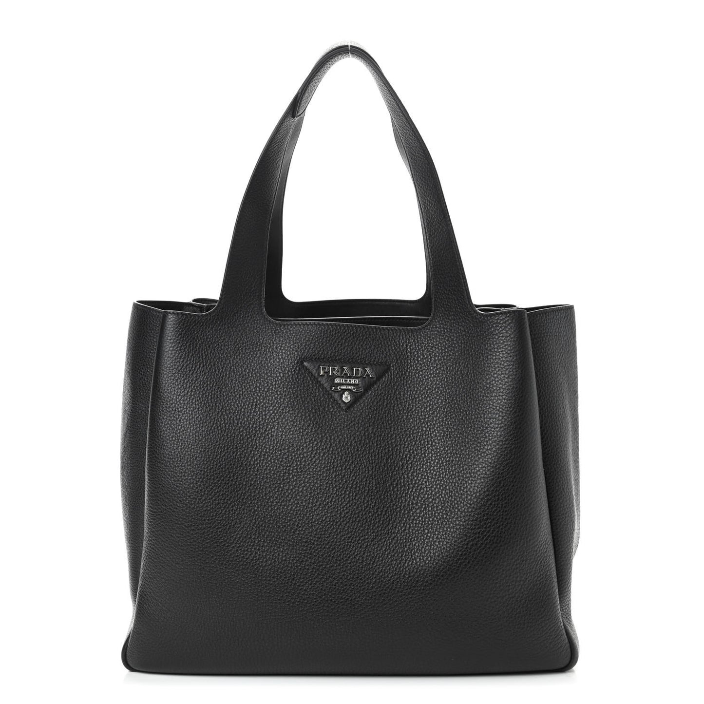 Vitello Daino Soft Large Dynamique Tote Black