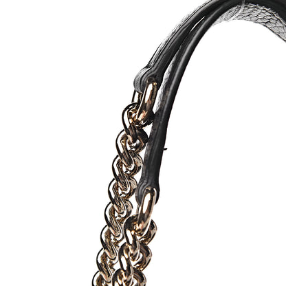 Gucci Pebbled Calfskin Medium Soho Chain Shoulder Bag Black 9 of 12