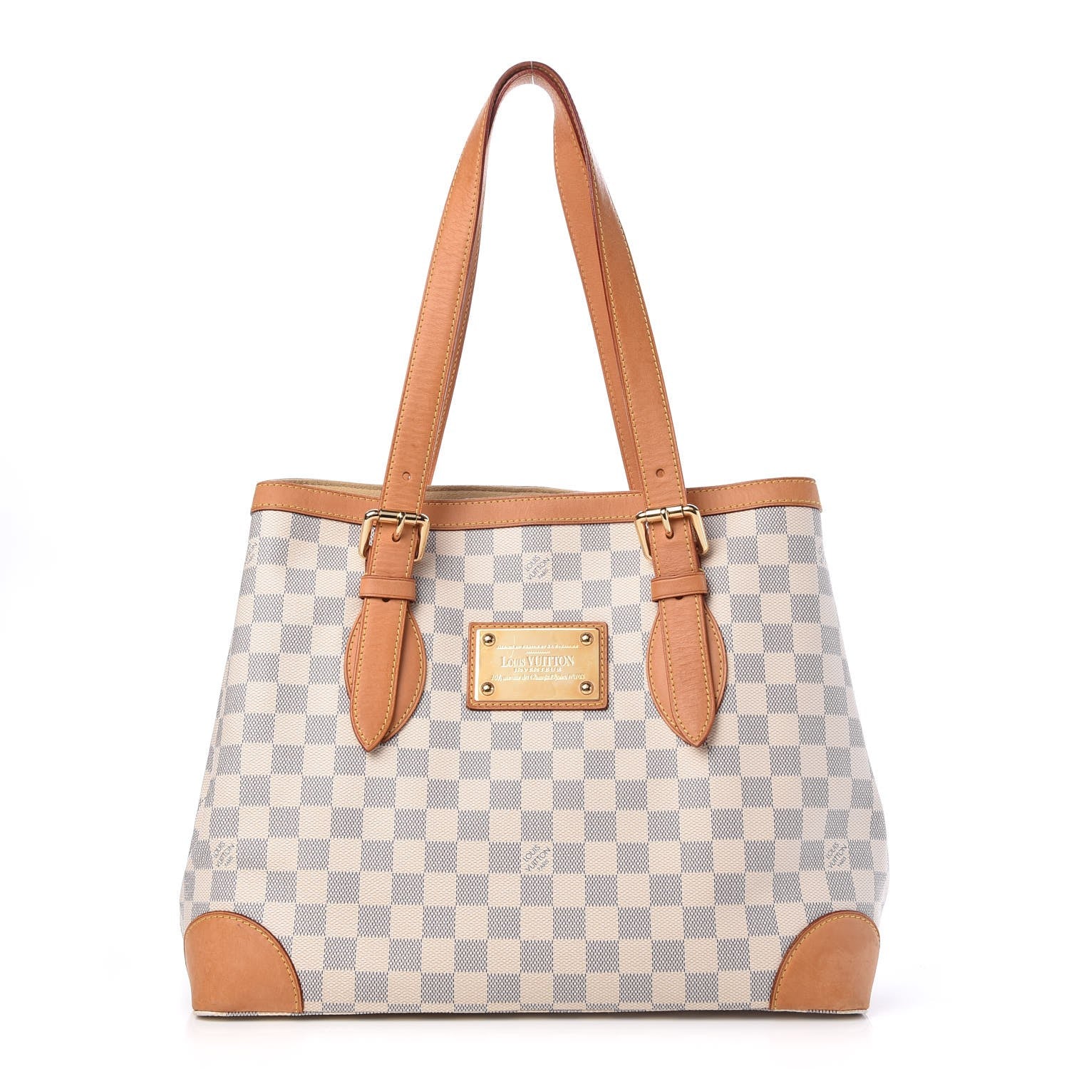 Louis Vuitton Damier Azur Hampstead MM 1 of 14